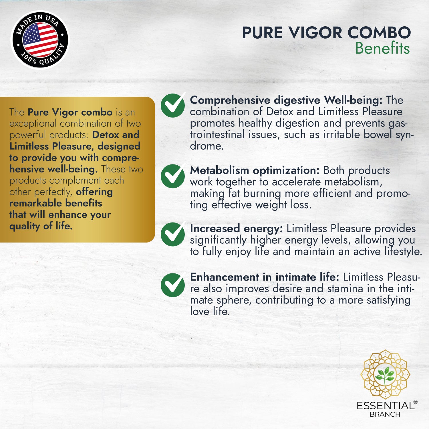 Pure Vigor - Detox + Limitless Pleasure