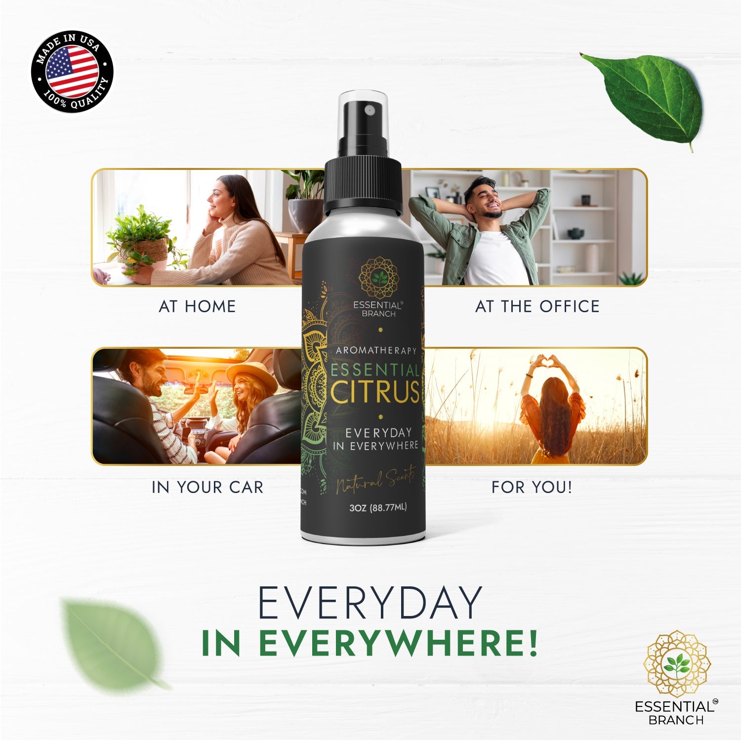 Essential Citrus - Aromatherapy Natural Scents - Essential Branch