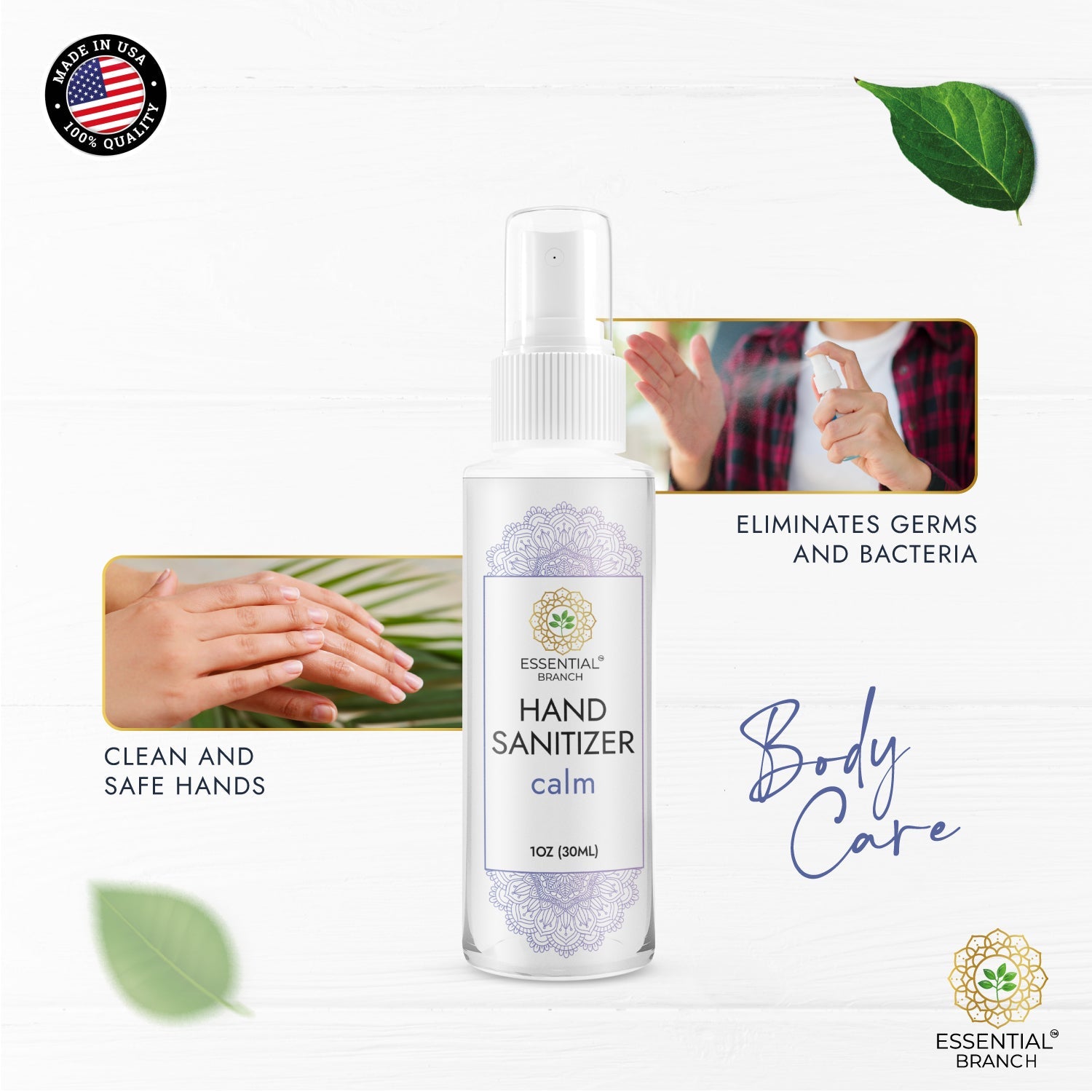 Essential clean calm - Hand Sanitizer - Essential Branch