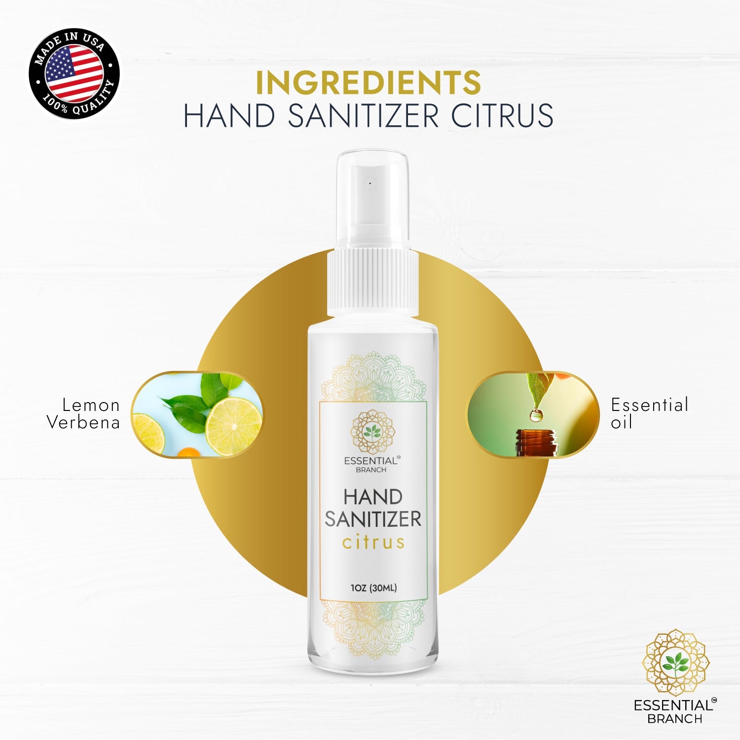 Essential clean citrus - Hand Sanitizer